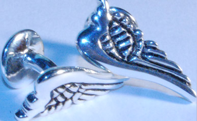 mens metal wings cuff links