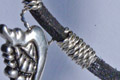 W19 Silver Wing on Leather Bracelet - £p.o.a