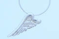 W5 Small Silver Hoop Wings - £65 pair