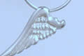 W7 Silver Small Wing Necklace - £75